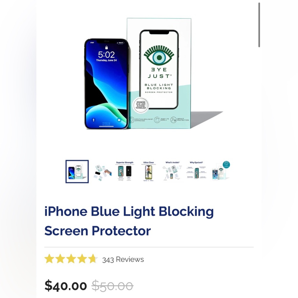 Eye just blue light blocker